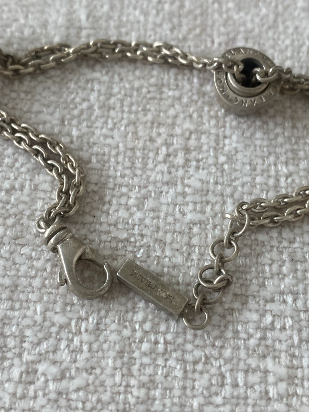 Montblanc  925 Silver Chain Bracelet and earrings vintage - photo 4