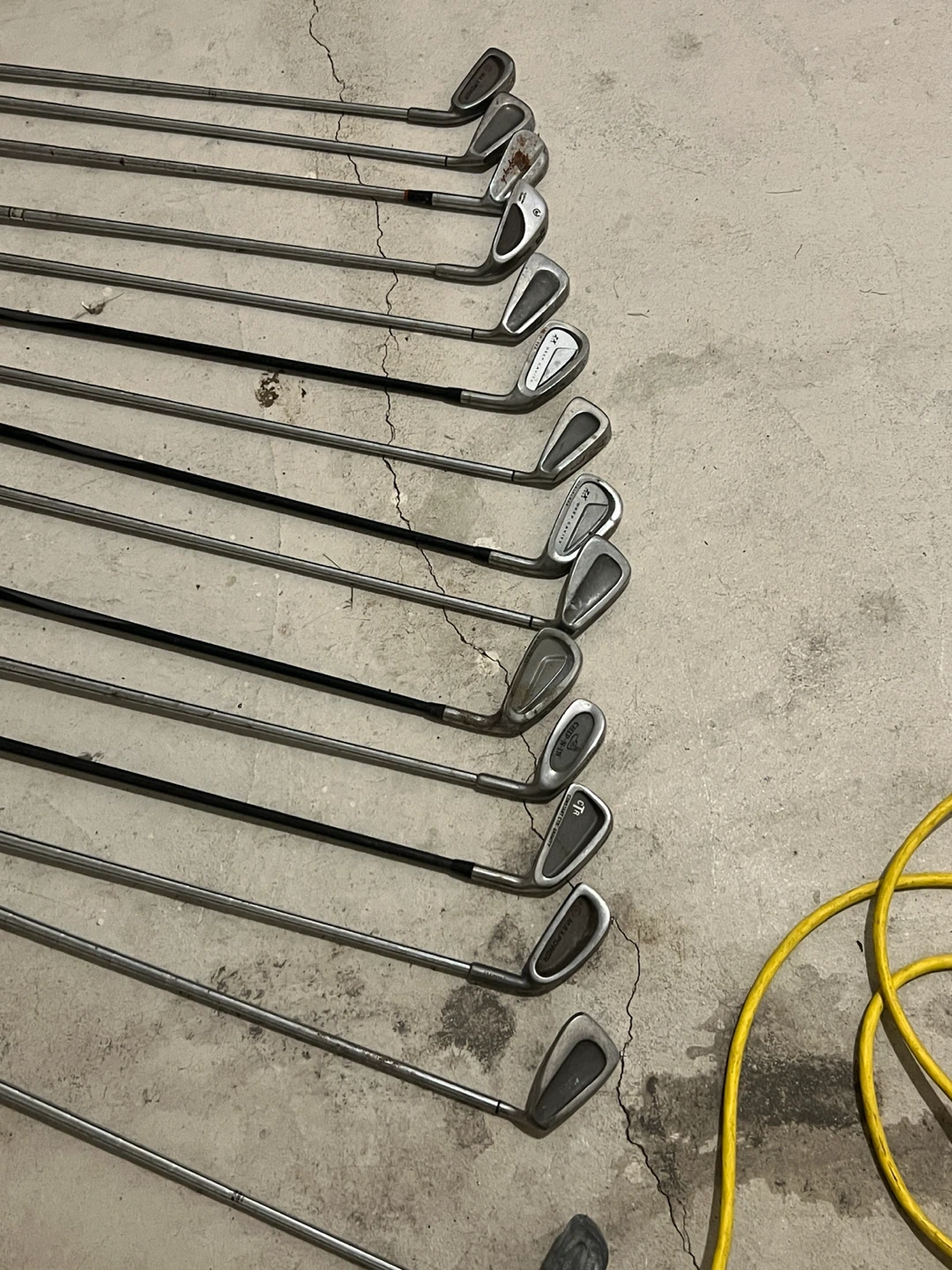 Mixed Set of Golf Clubs
