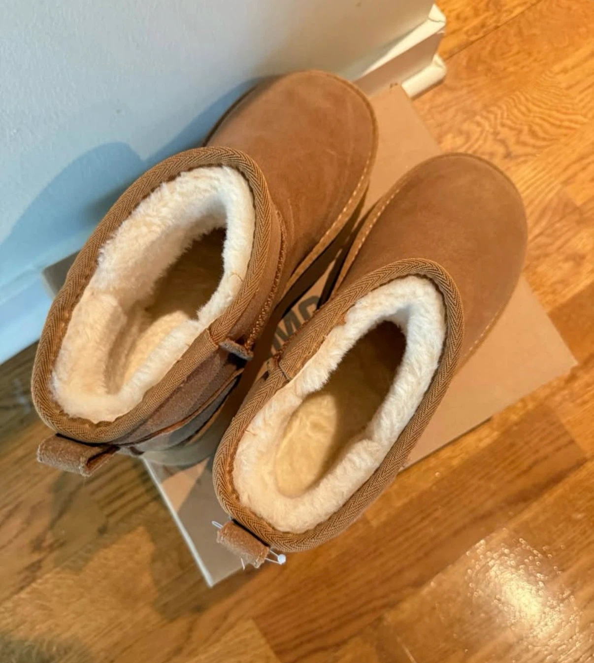Brown Suede & Sheepskin Boots