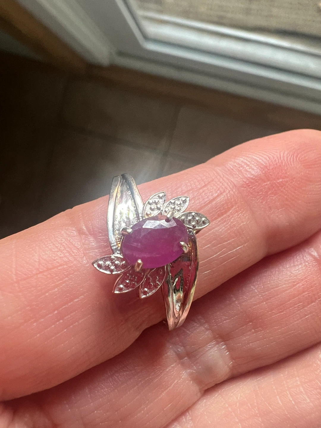 10 k Ruby and Diamond Ring