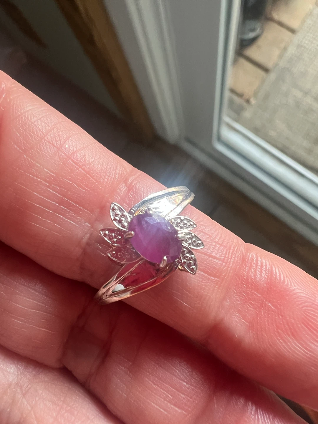 10 k Ruby and Diamond Ring - photo 2