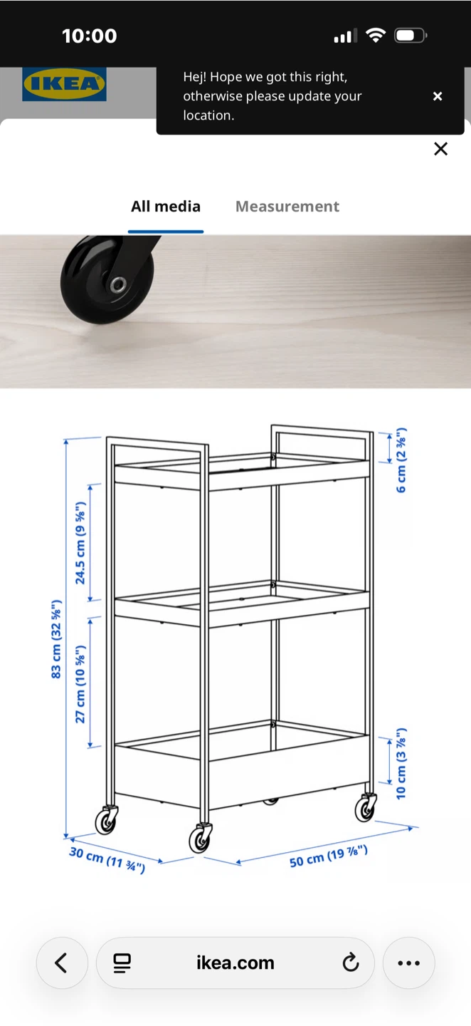 IKEA RÅSKOG Utility Cart on Wheels - photo 4