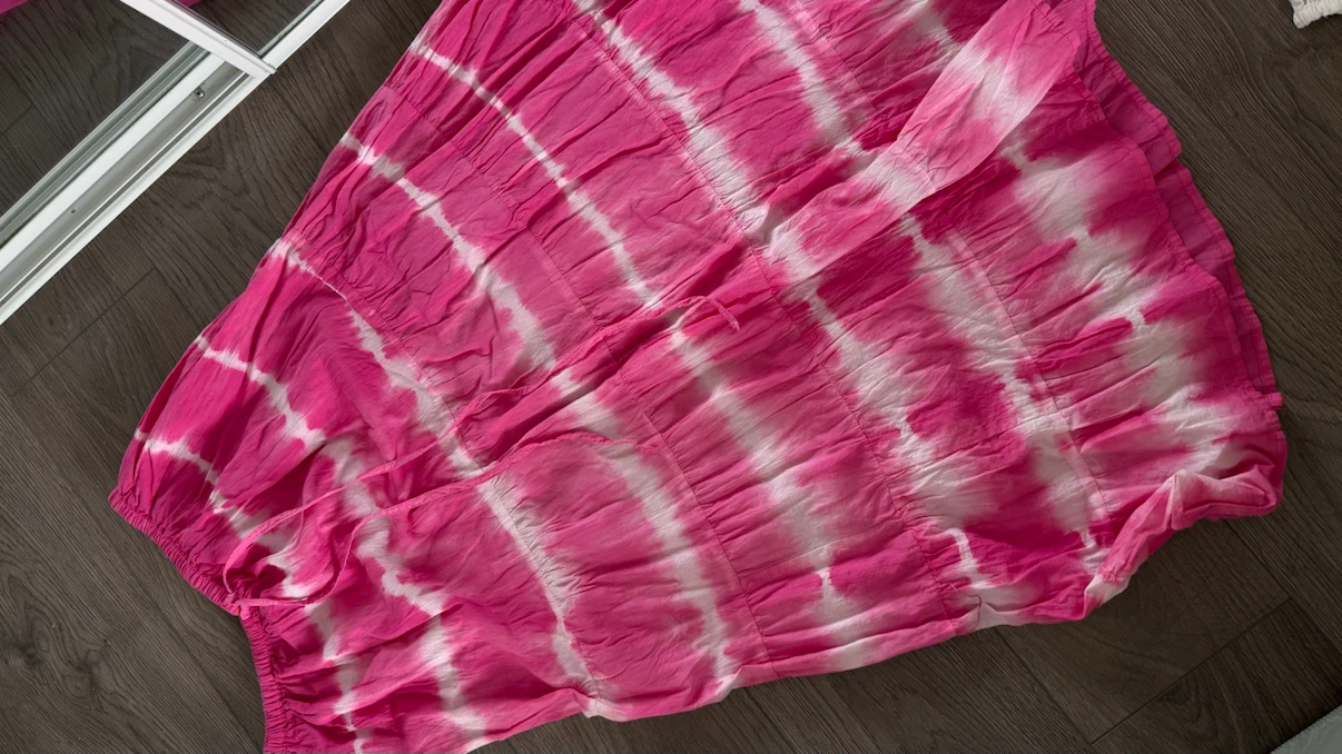Pink Tie-Dye Skirt