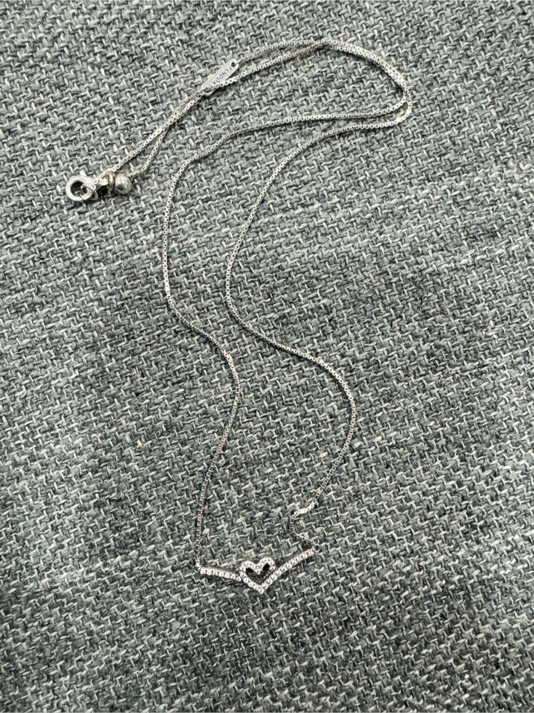 Pandora Sterling Silver wishbone heart Necklace - photo 2