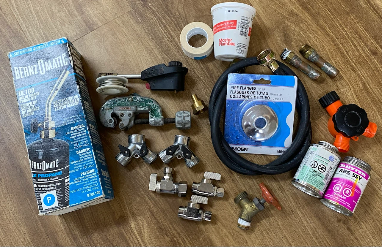 Plumbing, torch & pipe cutter fittings