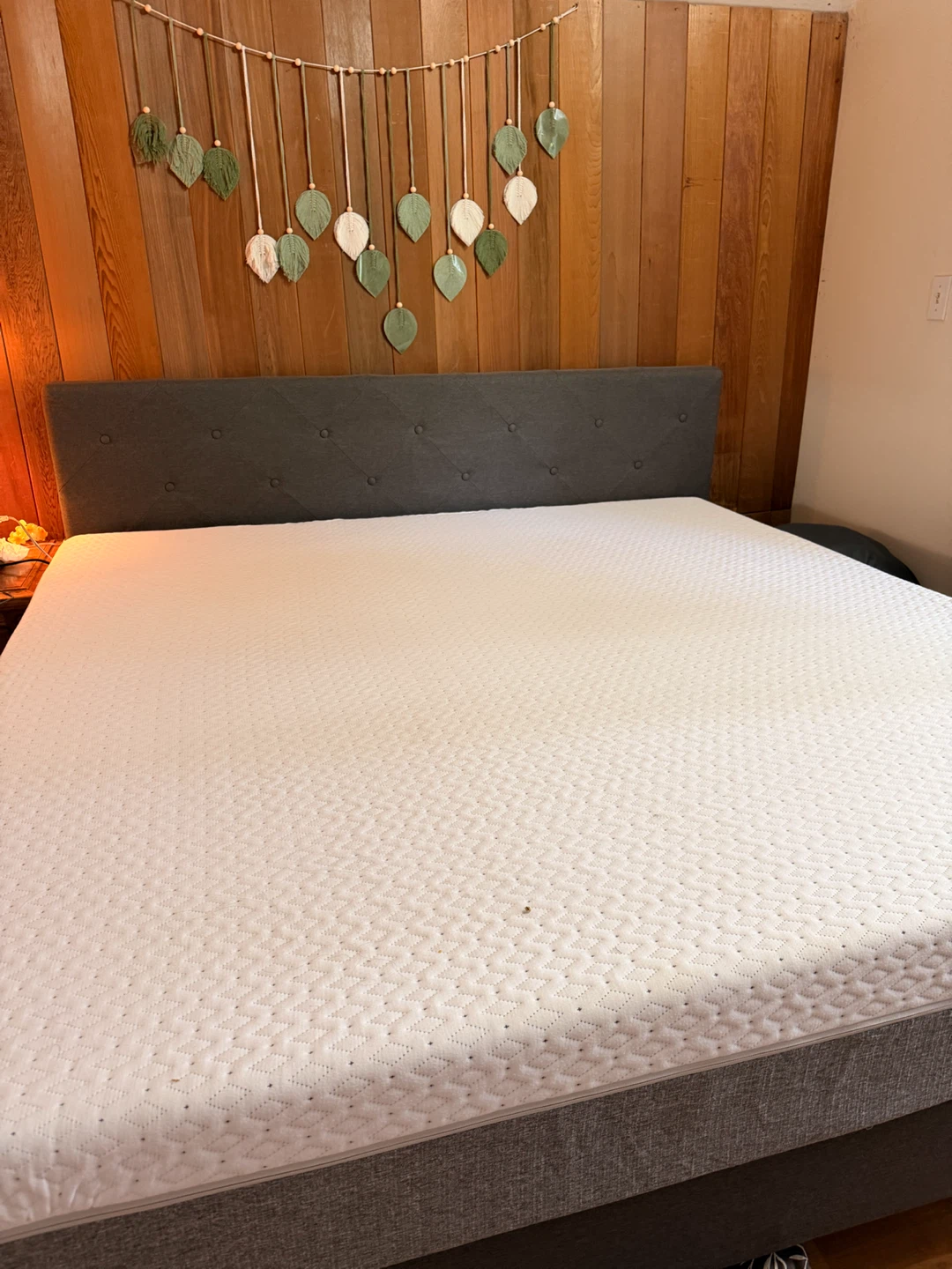 Grey Tufted Headboard and Mattress - photo 3