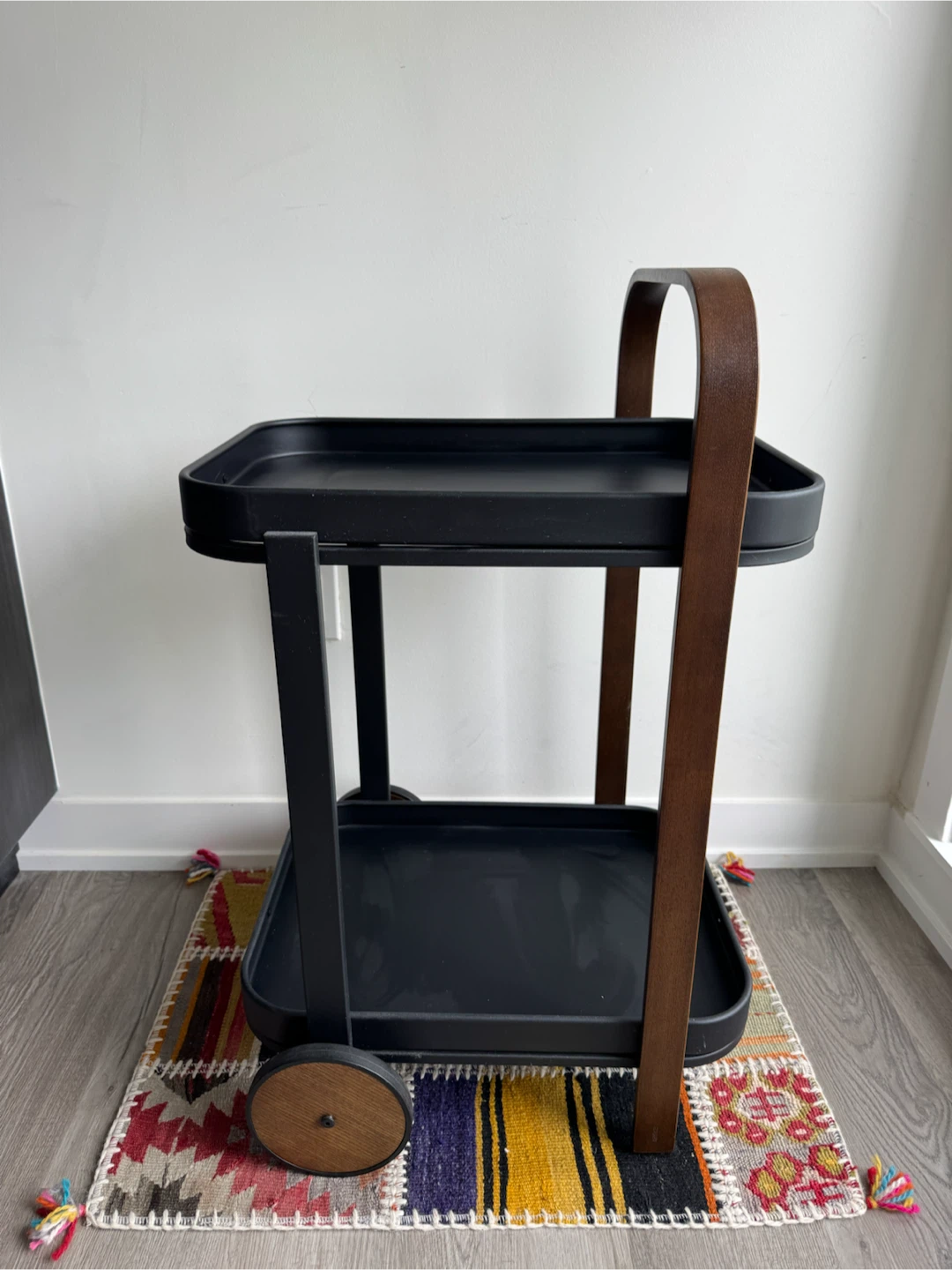Umbra Black/Walnut Bar Cart