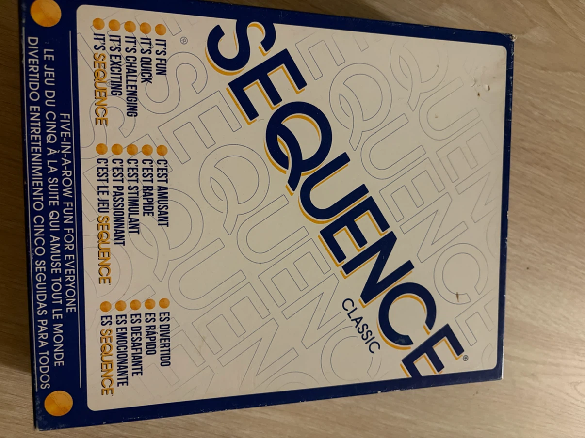 Taboo and Sequence Board Games