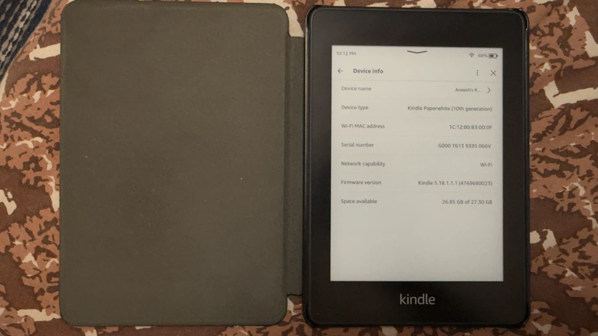 Amazon Kindle Paperwhite (10th Gen) E-Reader