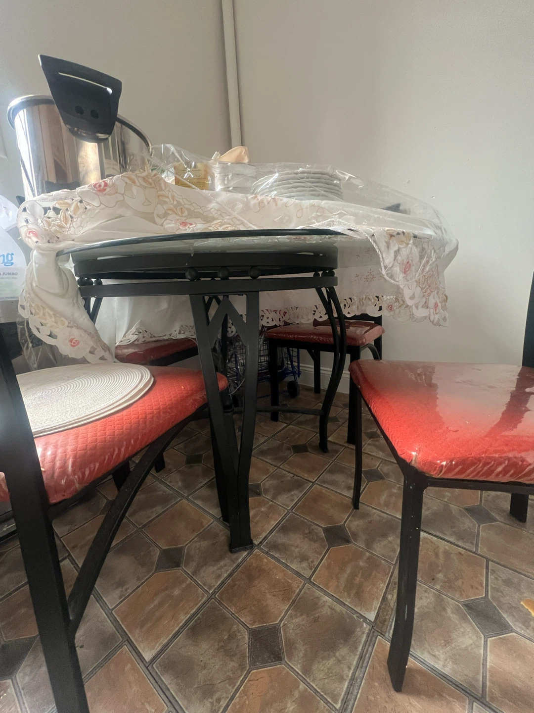 Round Dining Table with 4 Chairs - photo 2