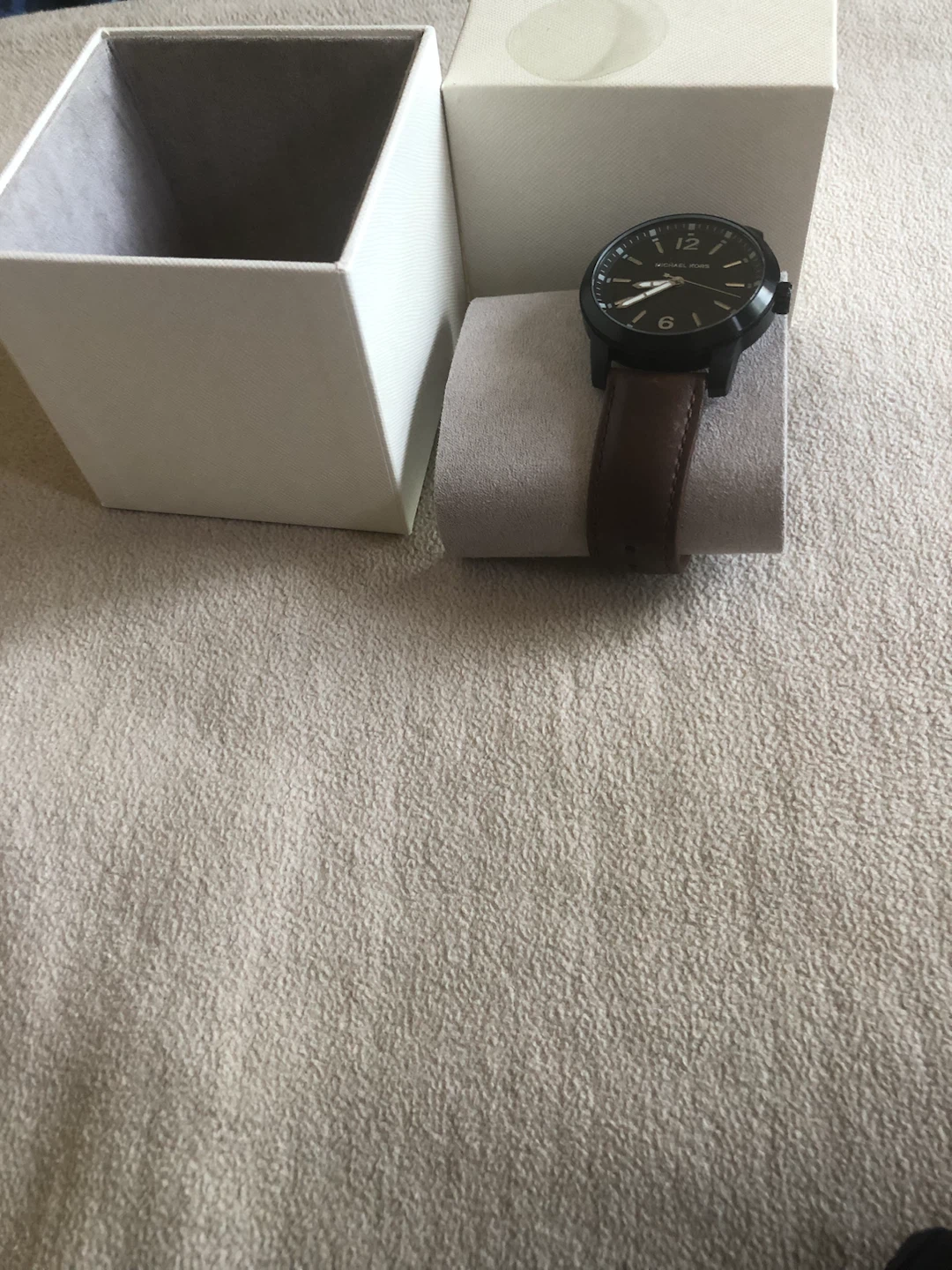 Michael Kors Black Watch with Brown Leather Strap - photo 2