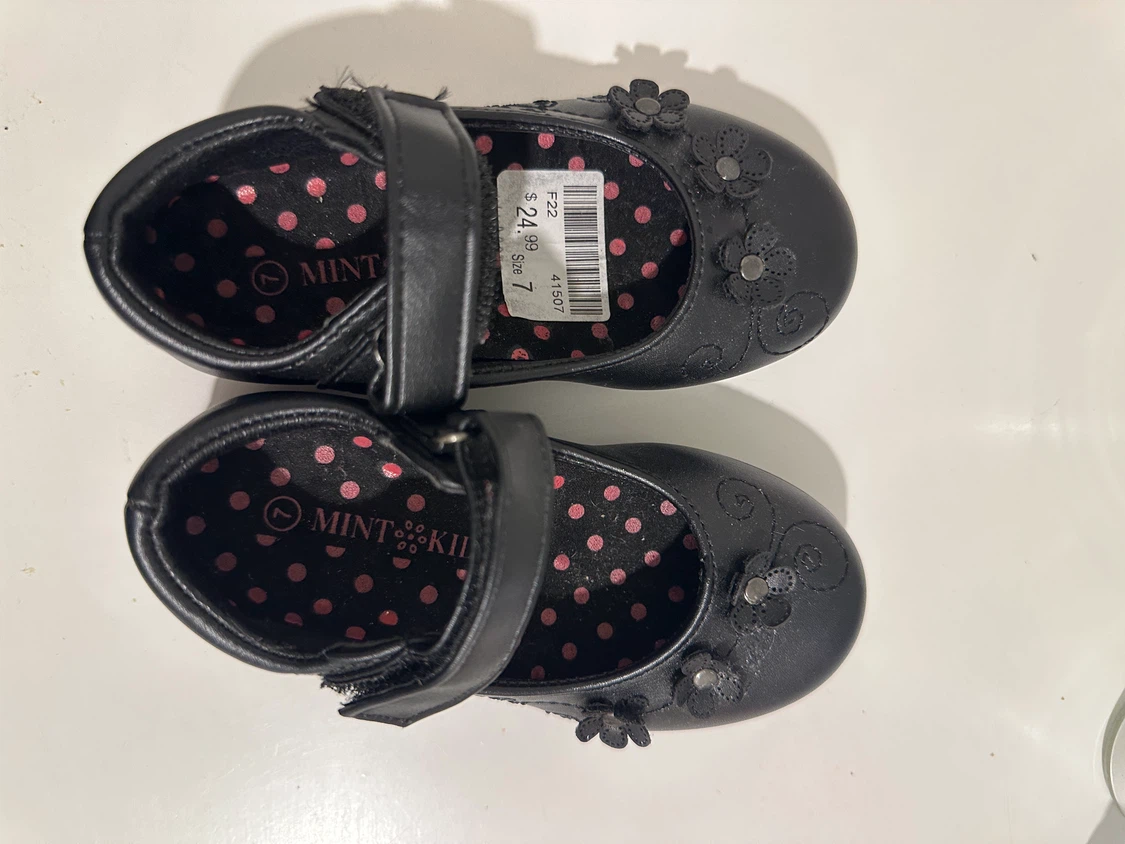 Brand new. Mint Kids Black Mary Jane Shoes