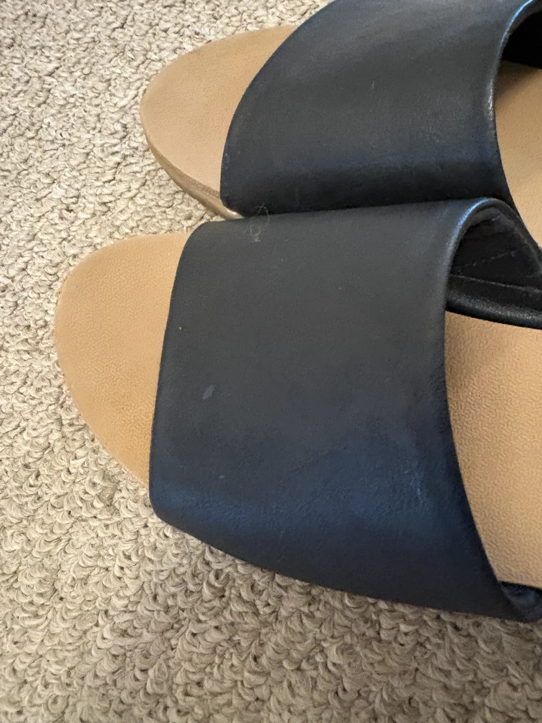Soft Moc Women's Black Slides Size 9 - photo 2
