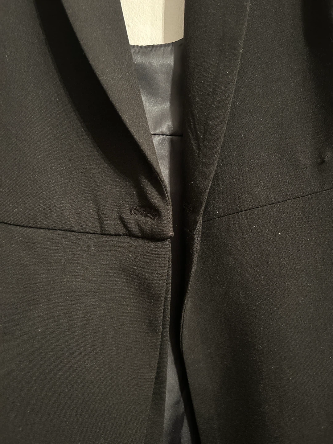 Black Asymmetrical Vest with Pleated Skirt Detail - photo 3