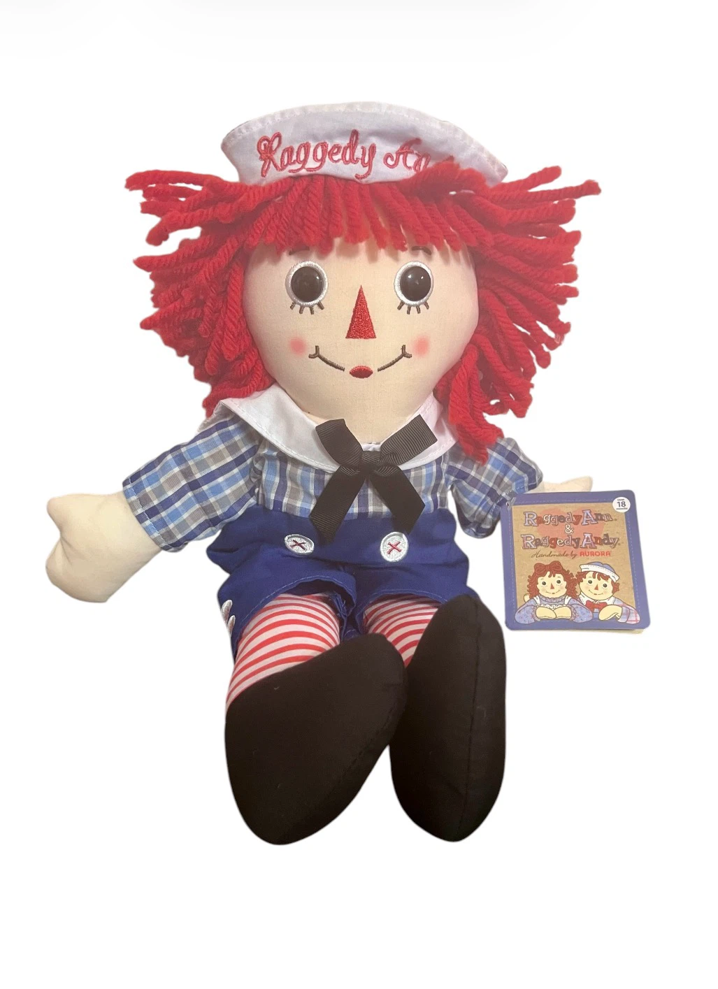 🌟 NEW Raggedy Ann & Raggedy Andy 16” Doll Set with Tags – $65 - photo 2