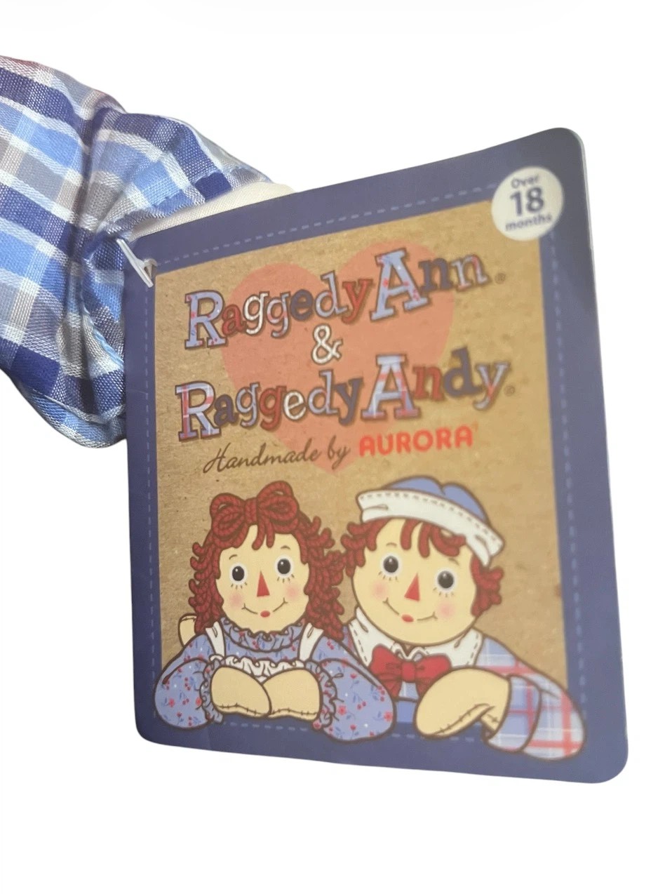 🌟 NEW Raggedy Ann & Raggedy Andy 16” Doll Set with Tags – $65 - photo 5