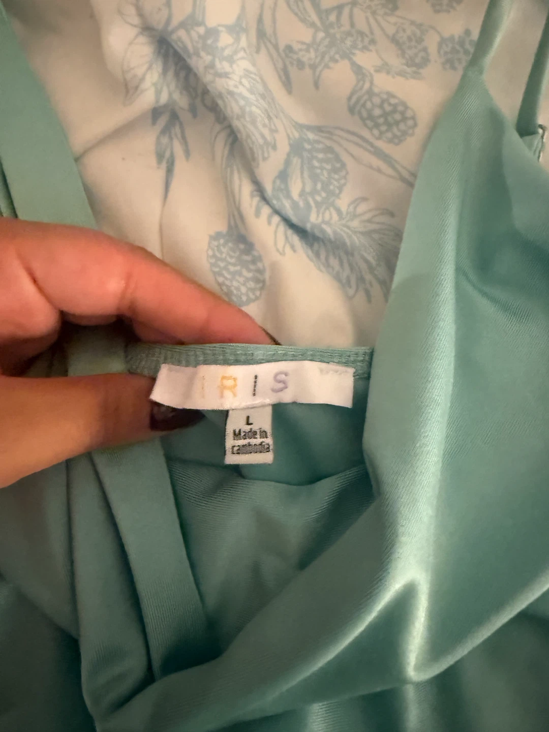 IRIS Dress - Teal - Size L - photo 3