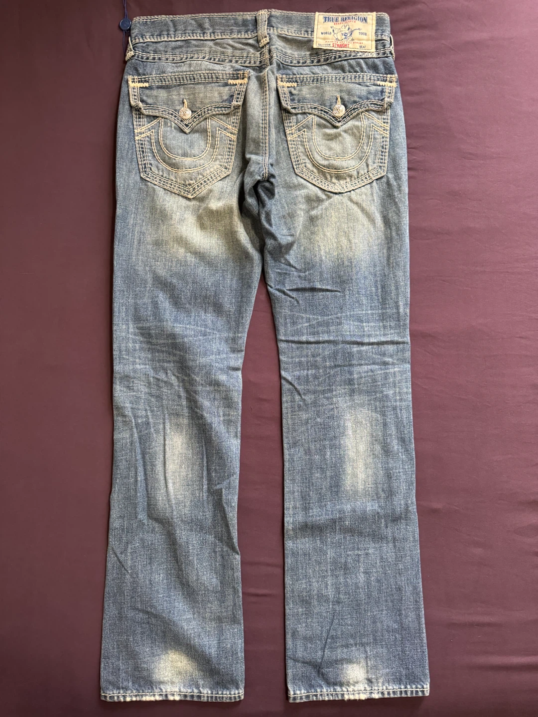 3 Pairs True Religion Jeans Ricky Relaxed Straight Fit - photo 5