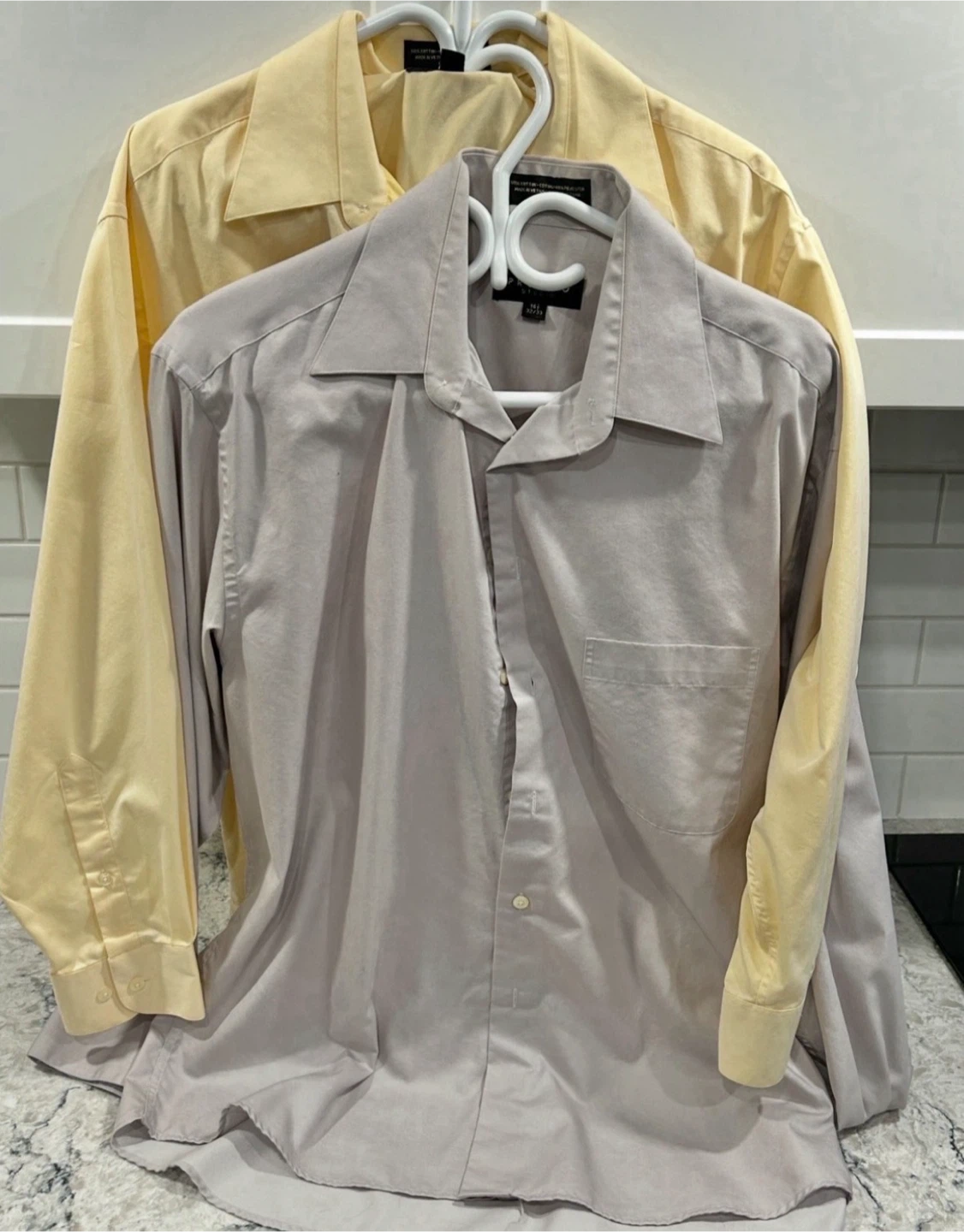Profilo Studio Mens Long Sleeve Button Down Dress/Suit Shirts