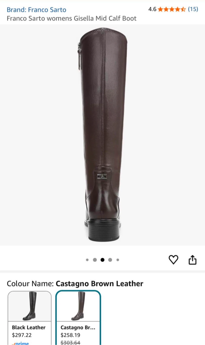 Franco Sarto Women's  -  Leather Boots - photo 4