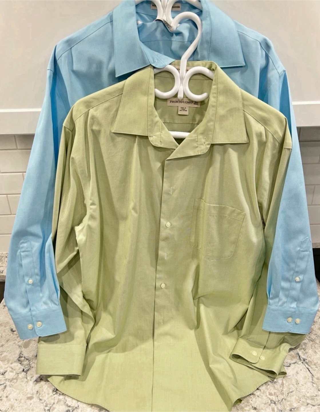 Moores Pronto-Uomo Non Iron Long Sleeve Button Down Dress Shirt