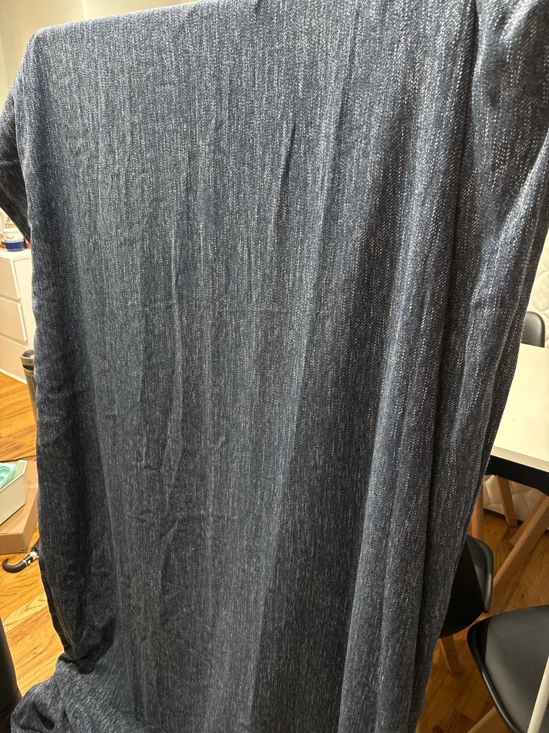 Dark Blue blackout curtains- set of 2