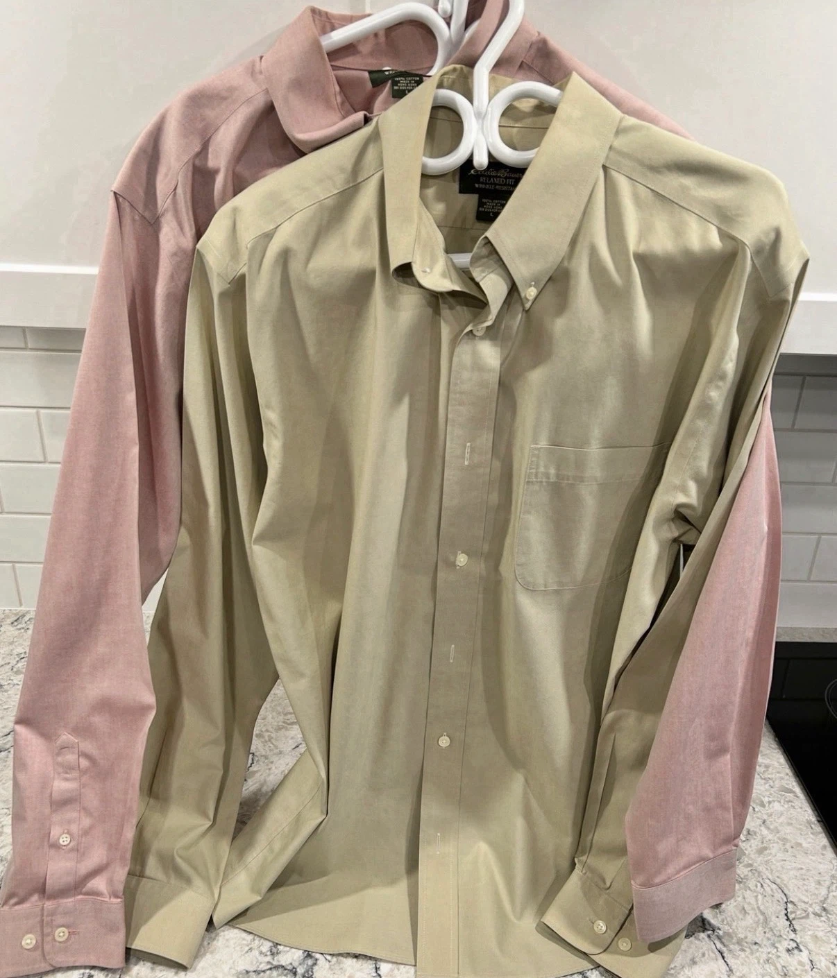 Eddie Bauer Relaxed Fit Wrinkle Resistant Dress Shirt