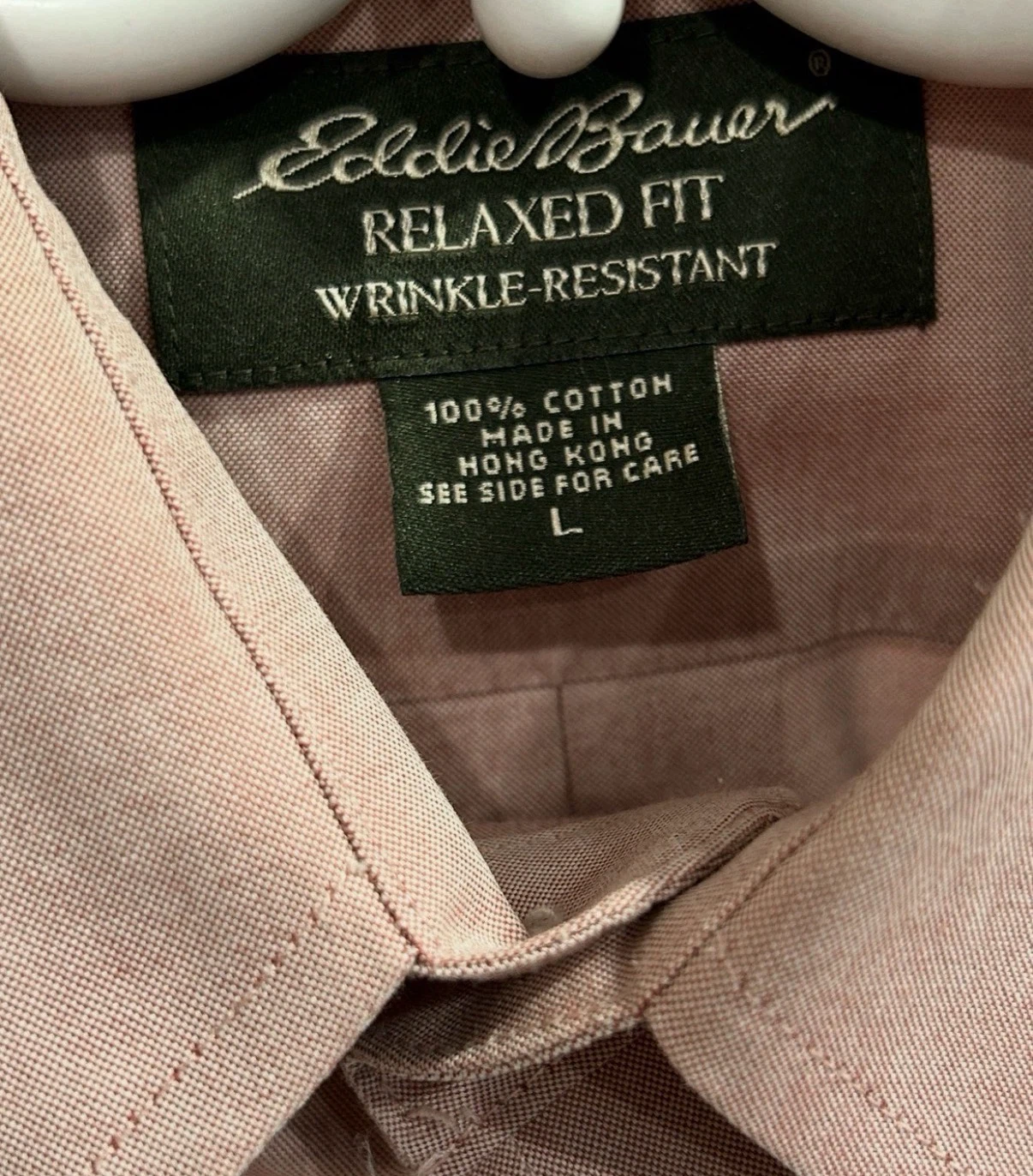 Eddie Bauer Relaxed Fit Wrinkle Resistant Dress Shirt - photo 3