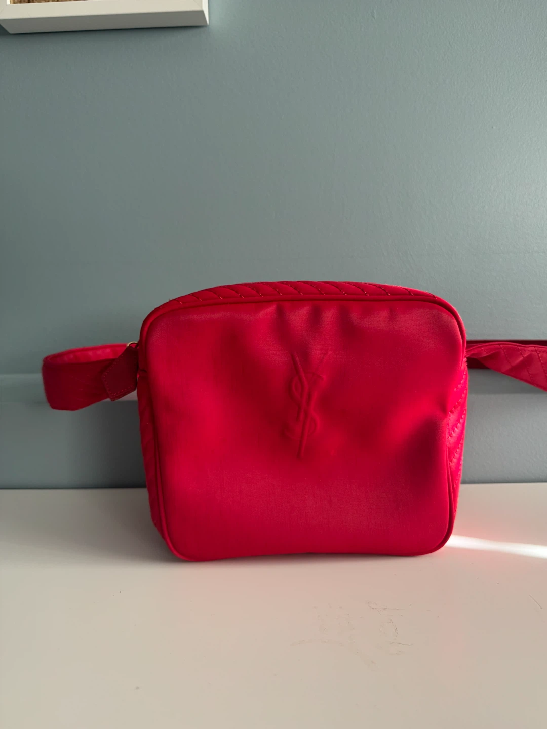 YSL Red Camera Bag Authentic