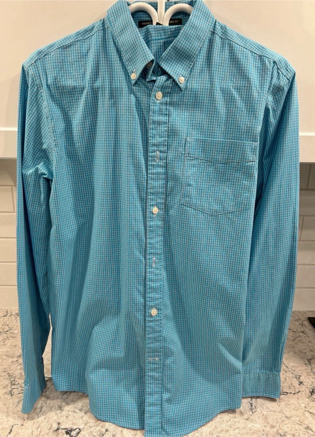 Eddie Bauer Wrinkle Resistant Relaxed Fit Plaid Dressy Shirts - photo 2
