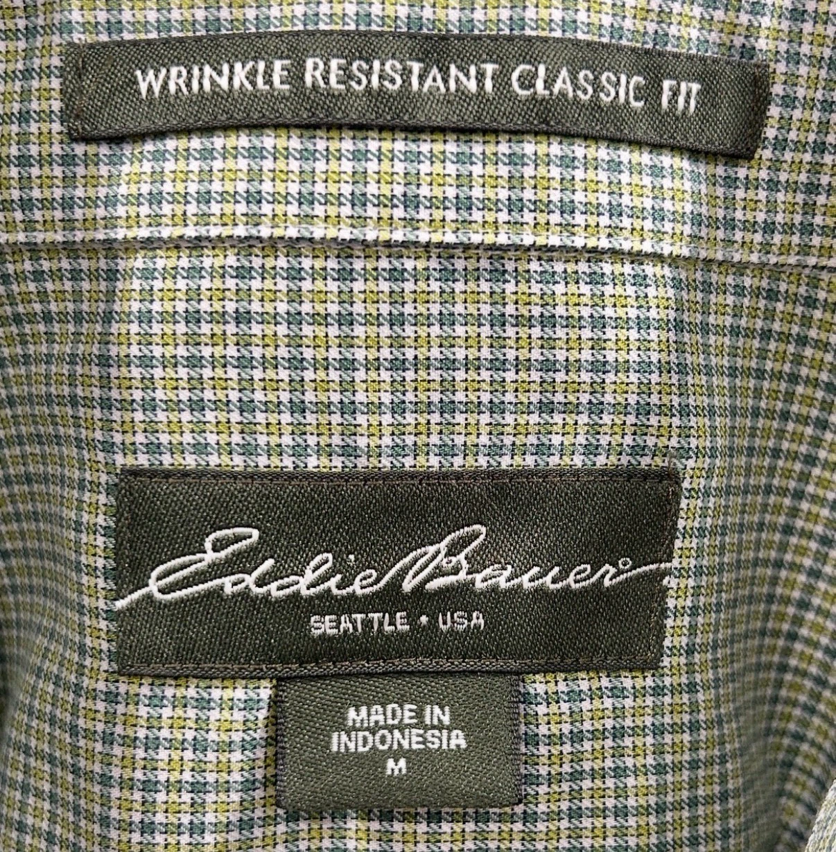 Eddie Bauer Wrinkle Resistant Relaxed Fit Plaid Dressy Shirts - photo 5