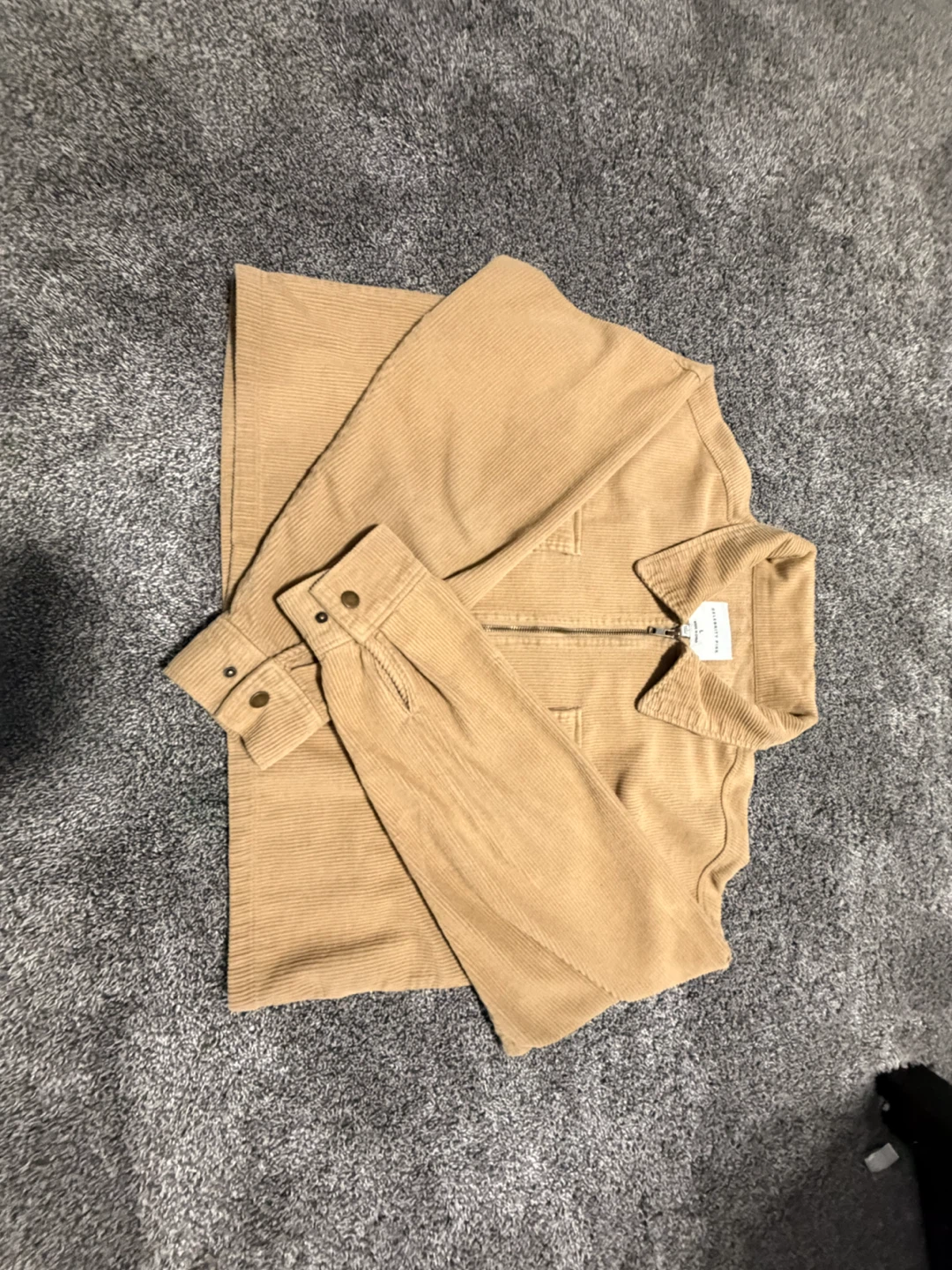 Celebrity Pink Corduroy Jacket - Tan, Size L - photo 2