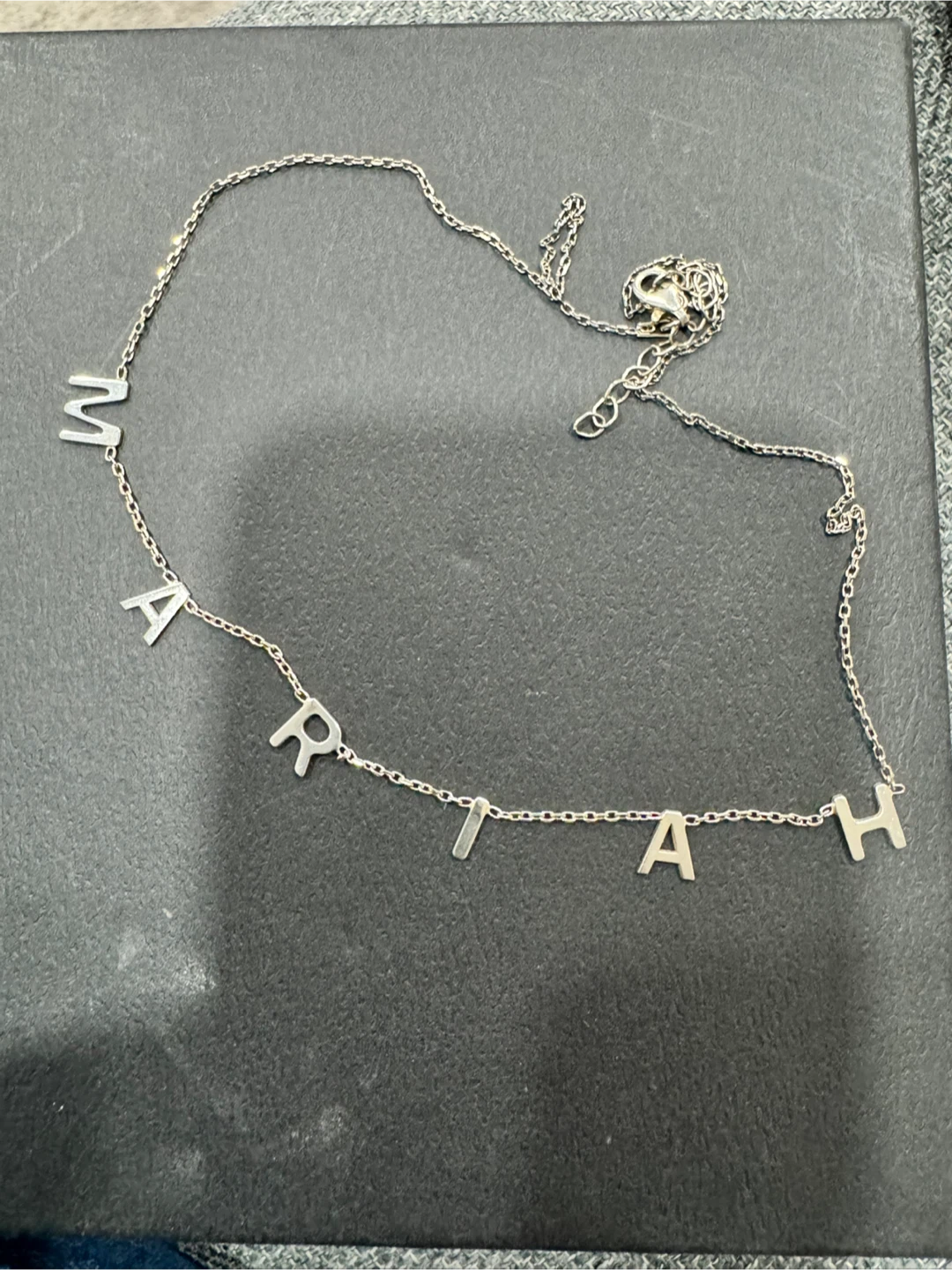 Silver "MARIAH" Name Necklace