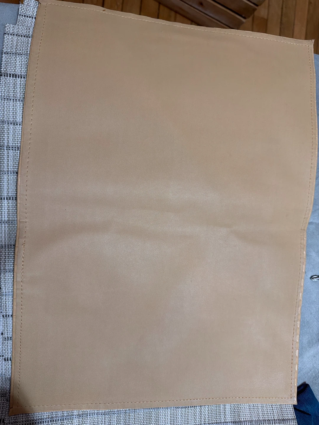 Tan Woven Faux Leather Placemat - photo 2
