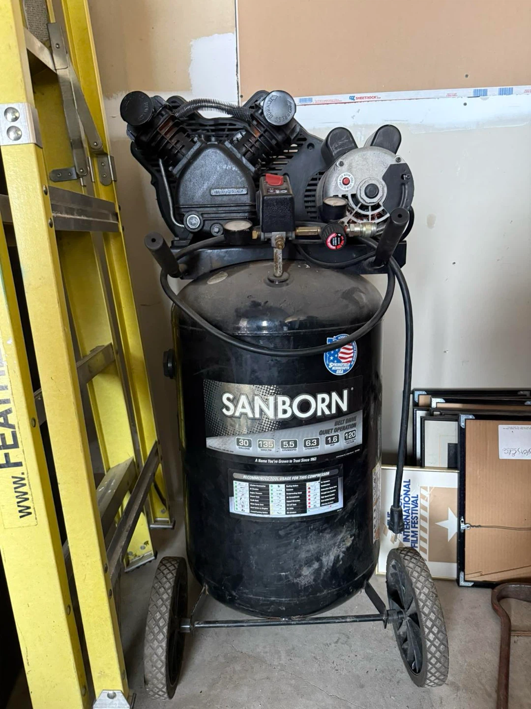 Sanborn Belt Drive Air Compressor