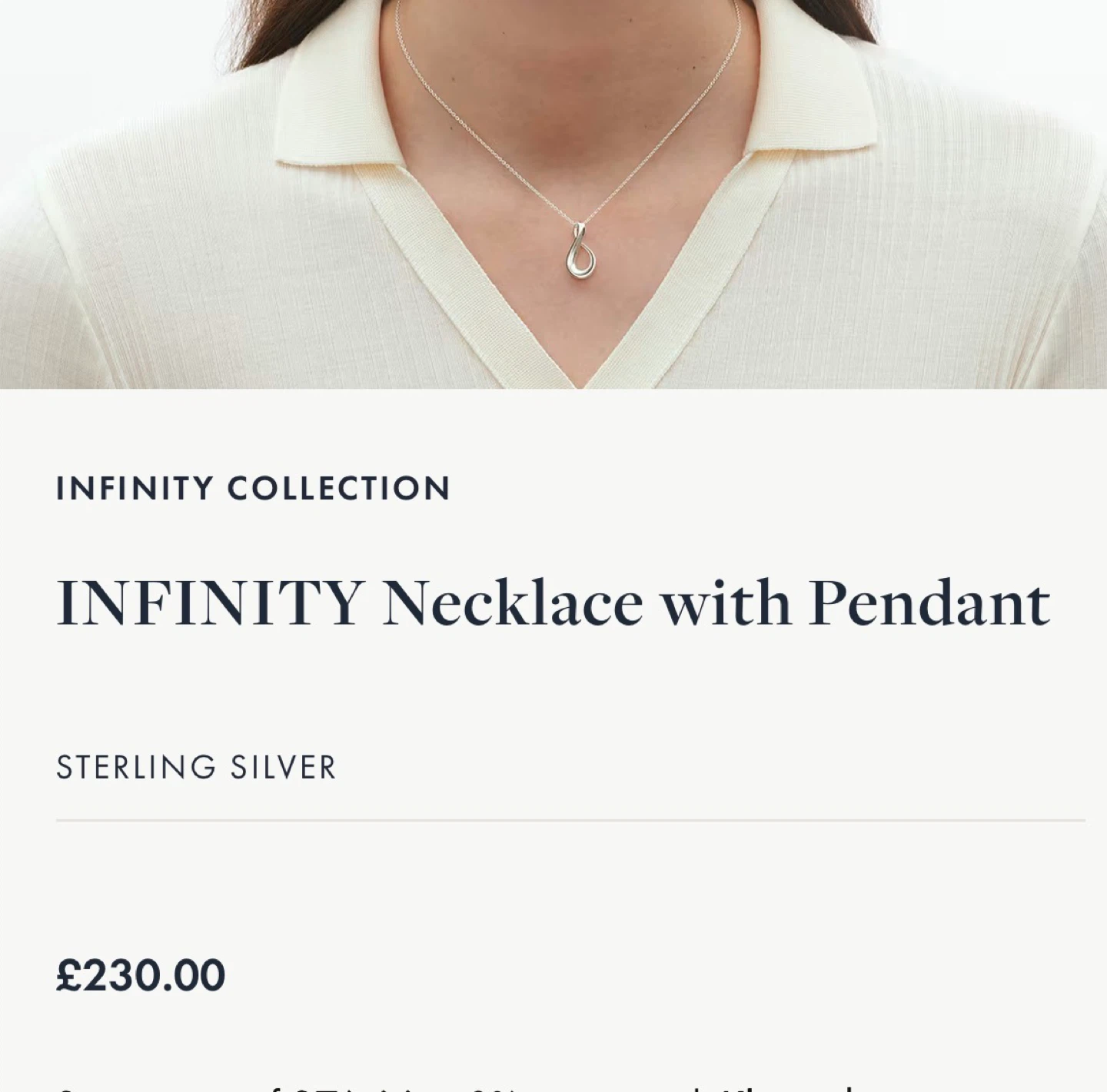 Georg Jenson Sterling Silver Infinity - photo 2