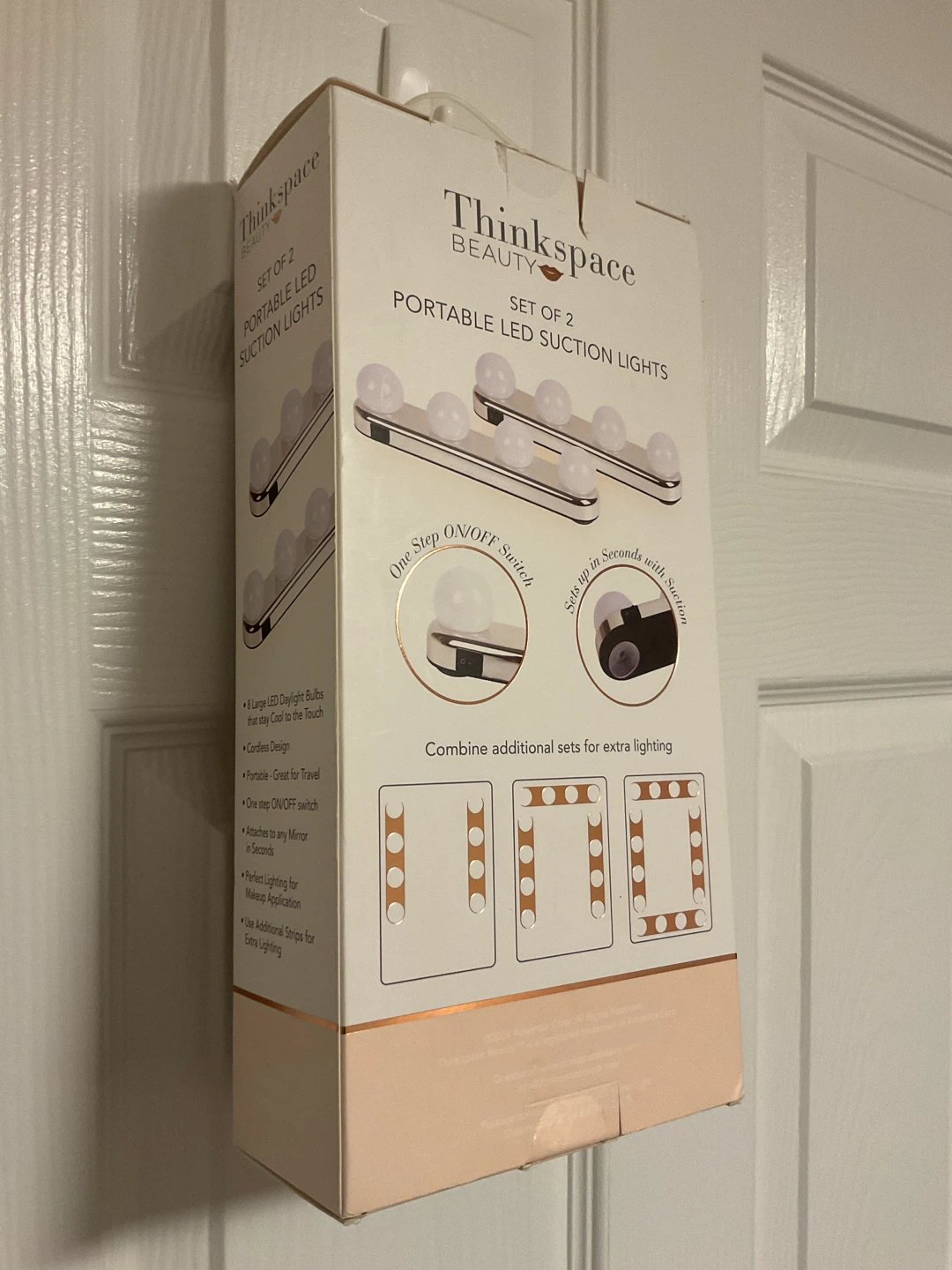 ThinkSpace Beauty Portable LED Suction Lights - Set of 2 - photo 2