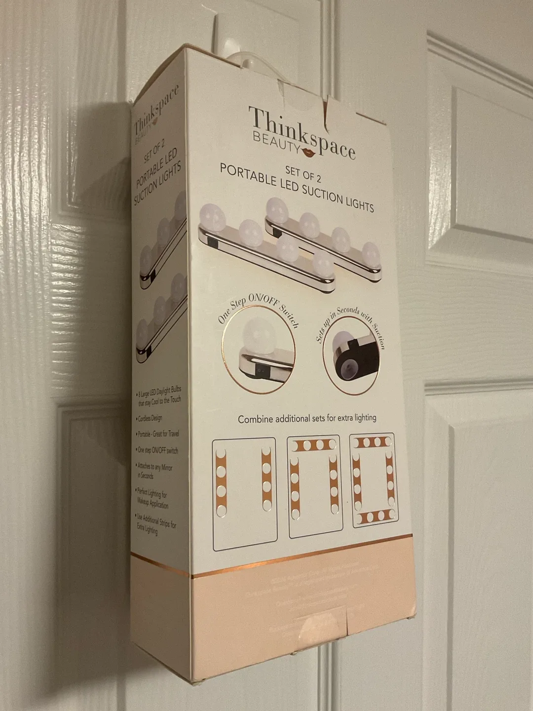 ThinkSpace Beauty Portable LED Suction Lights - Set of 2 - photo 2