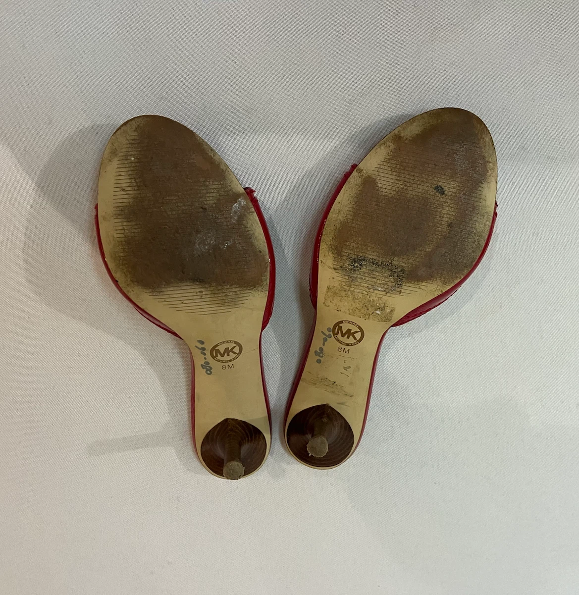 Michael Kors Red Patent Leather Mules - Size 8M - photo 2