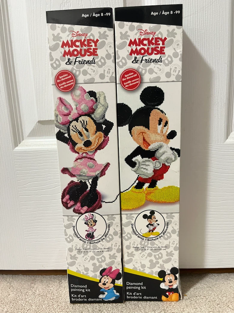 Disney Mickey Mouse & Friends Diamond Painting Kits (2 Pack)