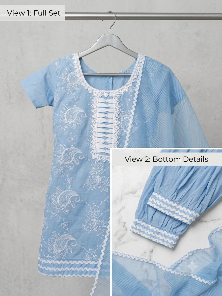 Light Blue Baby Salwar Suit