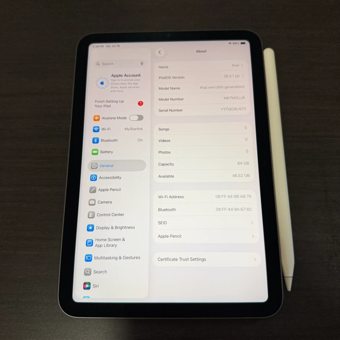 Apple iPad Mini 6th Gen. (64GB) & Apple Pencil - photo 2