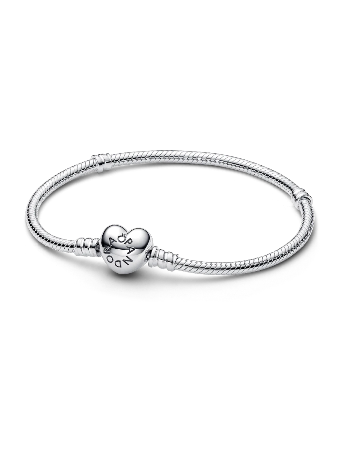Pandora heart clasp bracelet - silver
