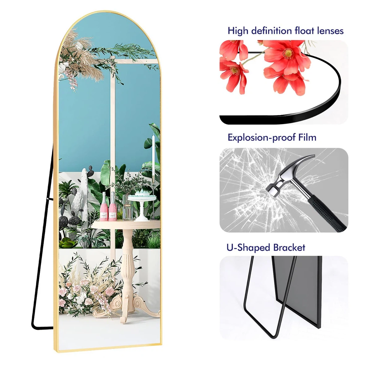 65"x24" Full Length Mirror with Stand - photo 4
