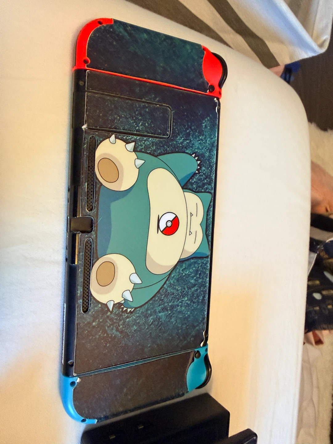 Nintendo Switch Console with Snorlax Decal - photo 4
