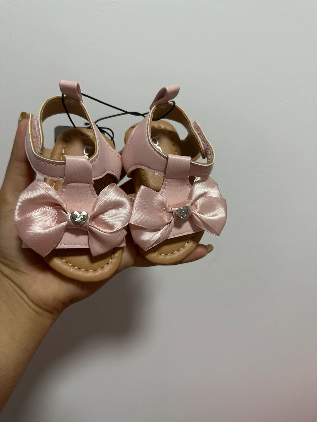 Bebe Baby Pink Bow Sandals new with tag