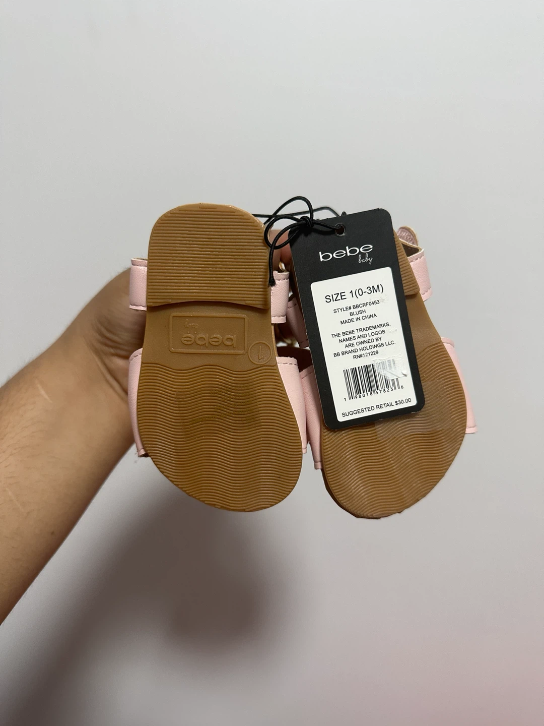 Bebe Baby Pink Bow Sandals new with tag - photo 2