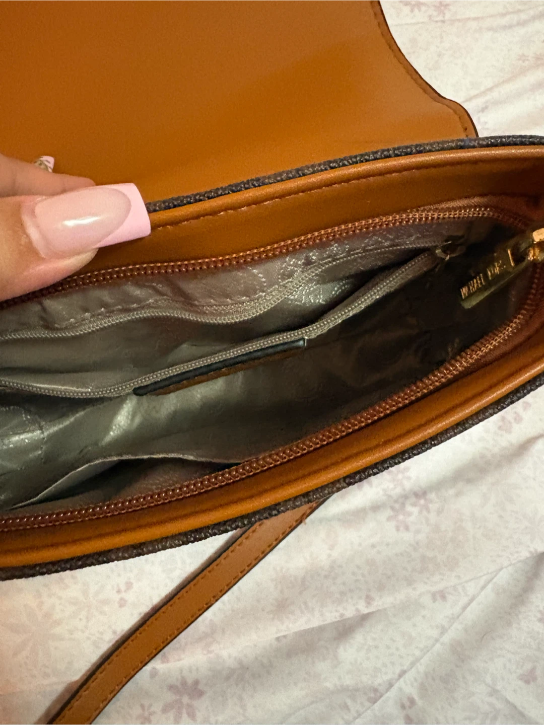 Michael Kors Signature Logo Shoulder Bag - Brown - photo 2