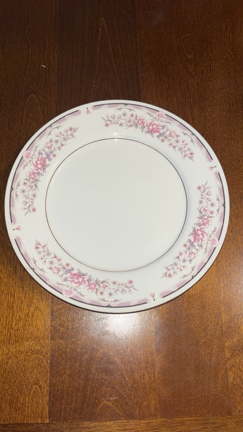 Vintage Floral Dinner Plate