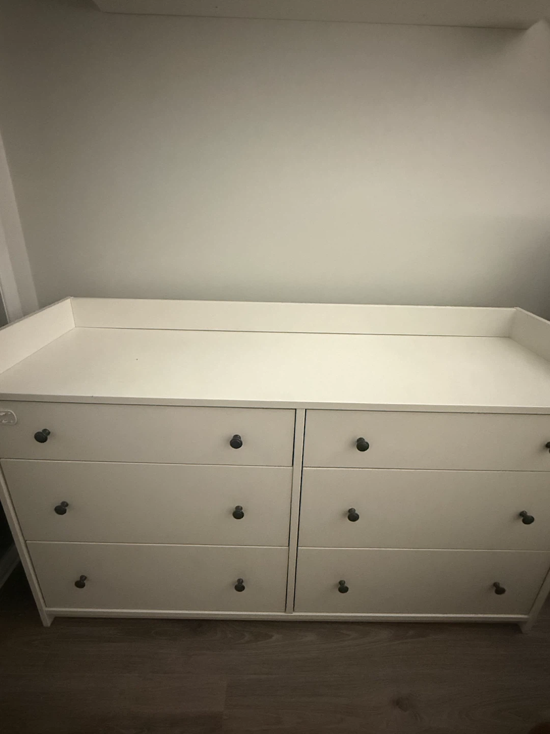 IKEA HAuga 6-drawer dresser, white